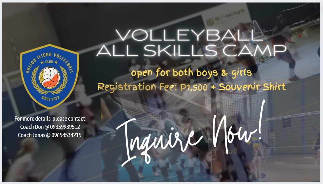 Solido Iligan Volleyball Club Skills Camp 2022