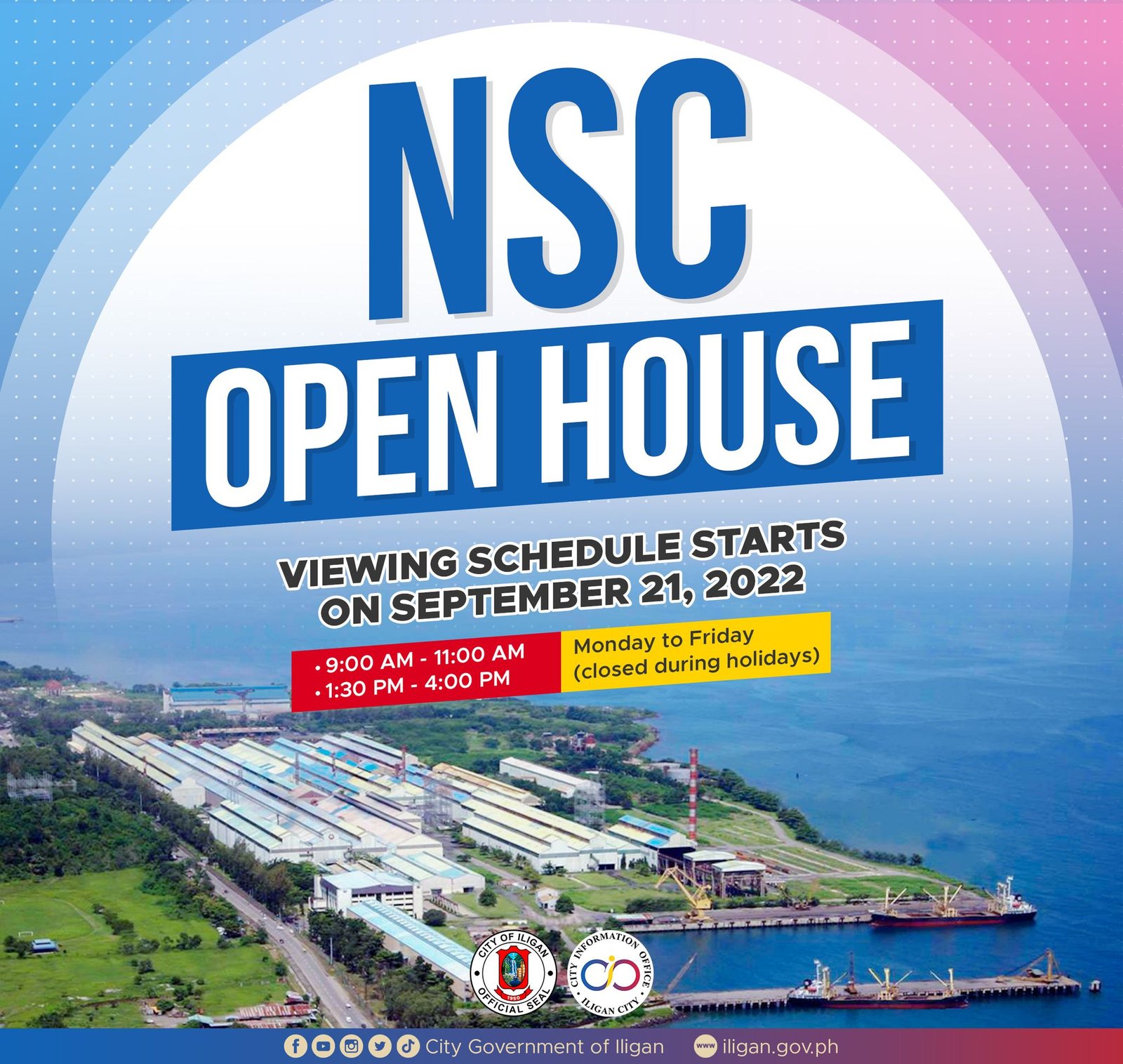 NSC Open House Starts on September 21, 2022
