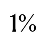 one percent logo