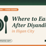Promote Iligan food guide cover for where to eat after Diyandi events